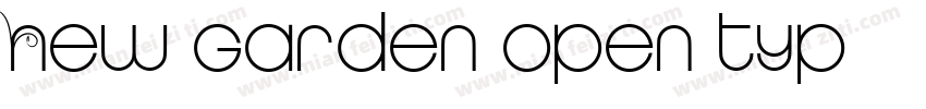 New garden open typ字体转换